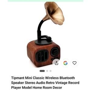 🔥Mini Classic Wireless Bluetooth Speaker Stereo Audio Retro Vintage Record🔥